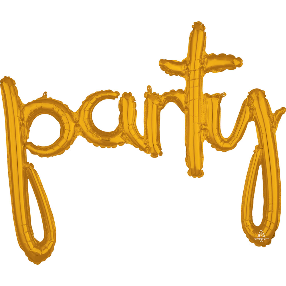 36698 「party」（ゴールド）
