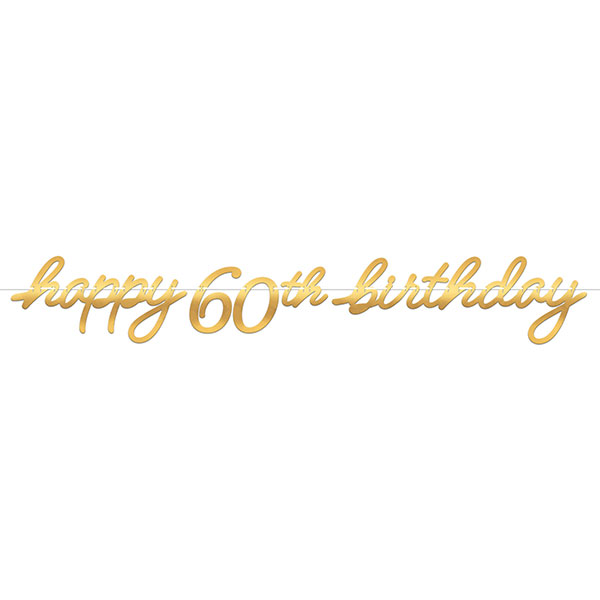 60歳のお祝い 還暦のお祝い レターバナーで小さなパーティーを飾ろう